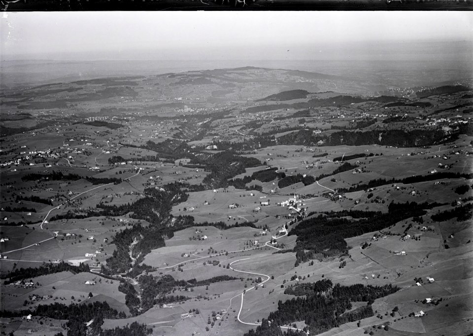 ETH-BIB-Haslen, Sittertobel, Stein, Teufen v. S. aus 1500 m-Inlandflüge-LBS MH01-005452