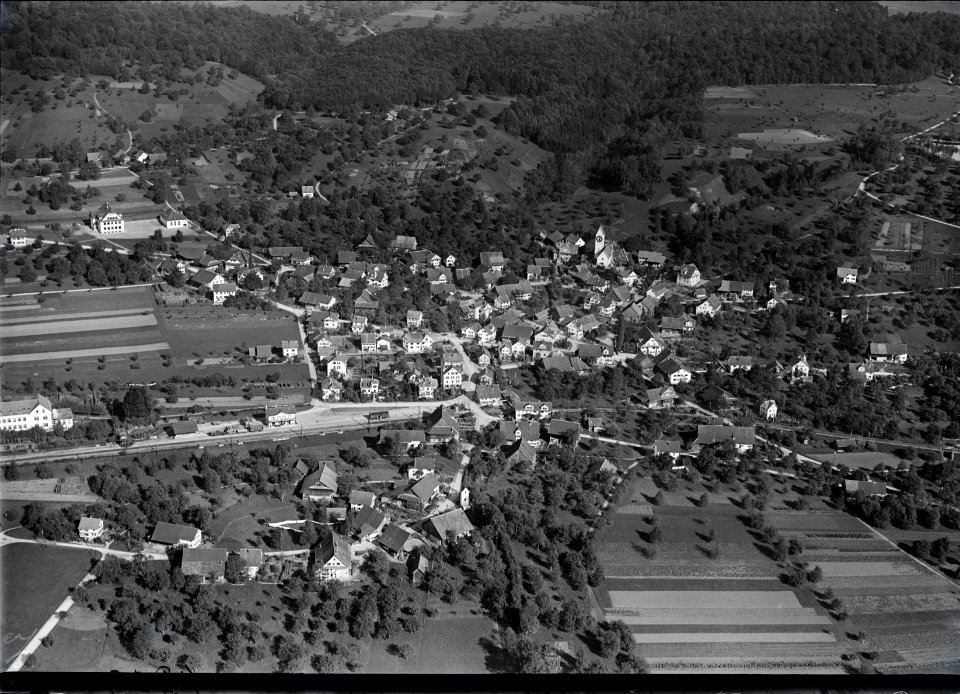 ETH-BIB-Hedingen aus 400 m-Inlandflüge-LBS MH01-004382