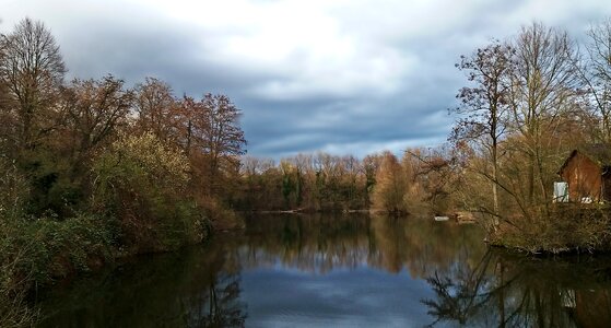 Landscape the wave is reflected spring photo