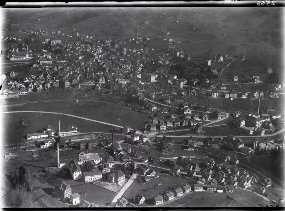 ETH-BIB-Herisau v. W. aus 300 m-Inlandflüge-LBS MH01-002566