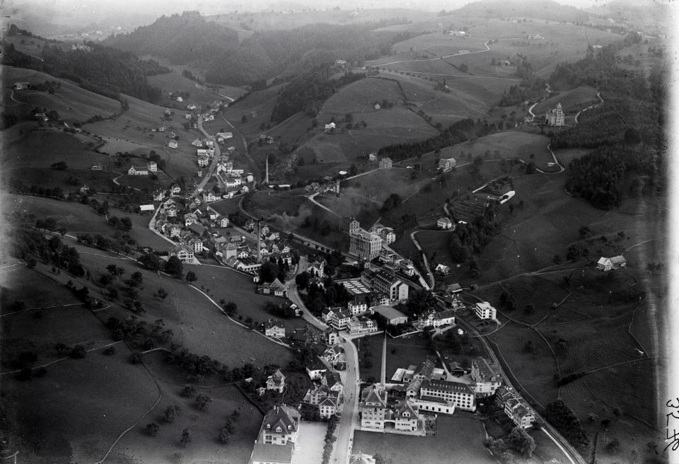 ETH-BIB-Herisau, Wilen, Fabriken aus 400 m-Inlandflüge-LBS MH01-003576