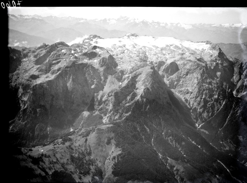 ETH-BIB-Hochkönig mit Übergossener Alm, Anflug von Norden-Inlandflüge-LBS MH01-007060