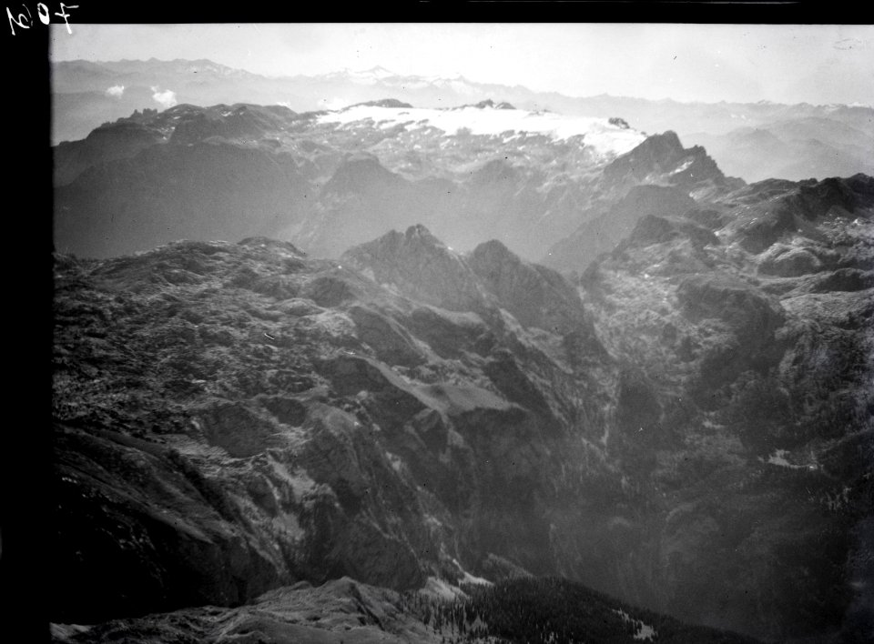 ETH-BIB-Hochkönig mit Übergossener Alm, Anflug von Norden-Inlandflüge-LBS MH01-007061