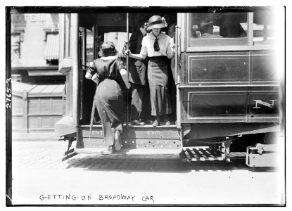 Getting on Brdway car LCCN2014693597