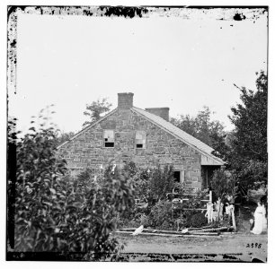 Gettysburg, Pa. Headquarters of Gen. Robert E. Lee on the Chambersburg Pike LOC cwpb.01651