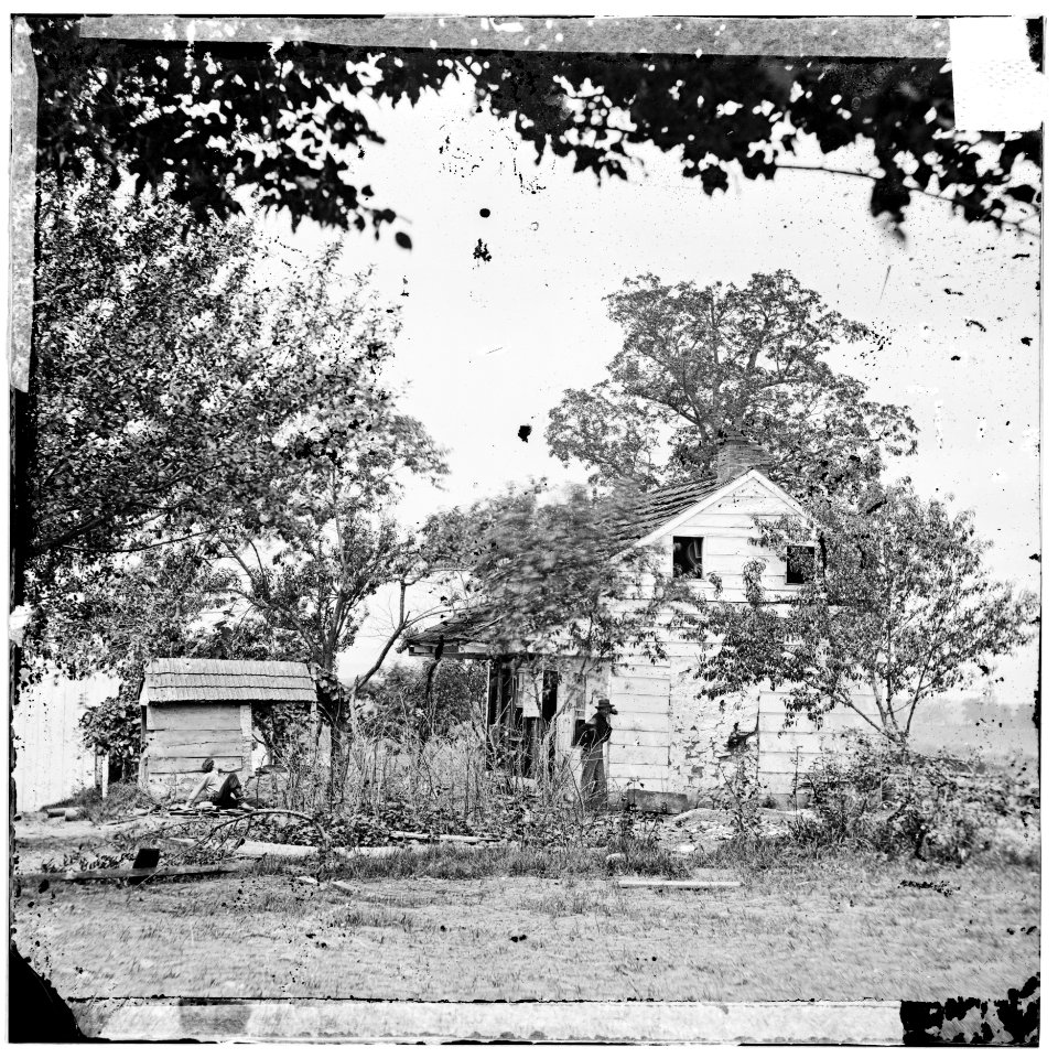 Gettysburg, Pa. The Bryan house on 2d Corps line, near scene of Pickett's Charge LOC cwpb.01861