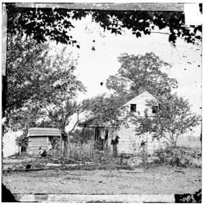 Gettysburg, Pa. The Bryan house on 2d Corps line, near scene of Pickett's Charge LOC cwpb.01861