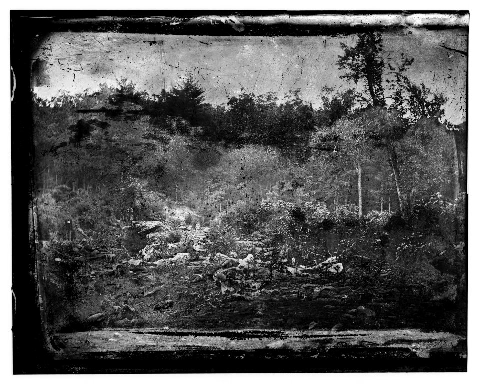 Gettysburg, Pennsylvania. 'Slaughter pen' on left wing LOC cwpb.00897