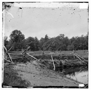 Gettysburg, Pennsylvania. McPherson's woods on left of the Chambersburg Pike LOC cwpb.01647