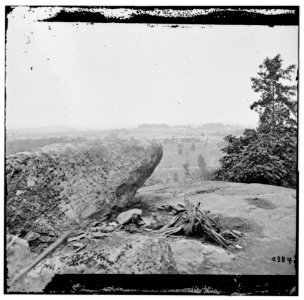 Gettysburg, Pa. The center of the Federal position viewed from Little Round Top LOC cwpb.01632