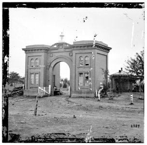 Gettysburg, Pennsylvania. The cemetery gatehouse LOC cwpb.01641