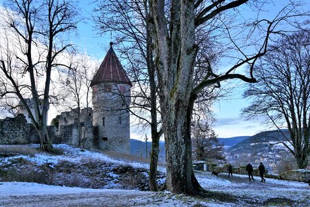 Snow season castle