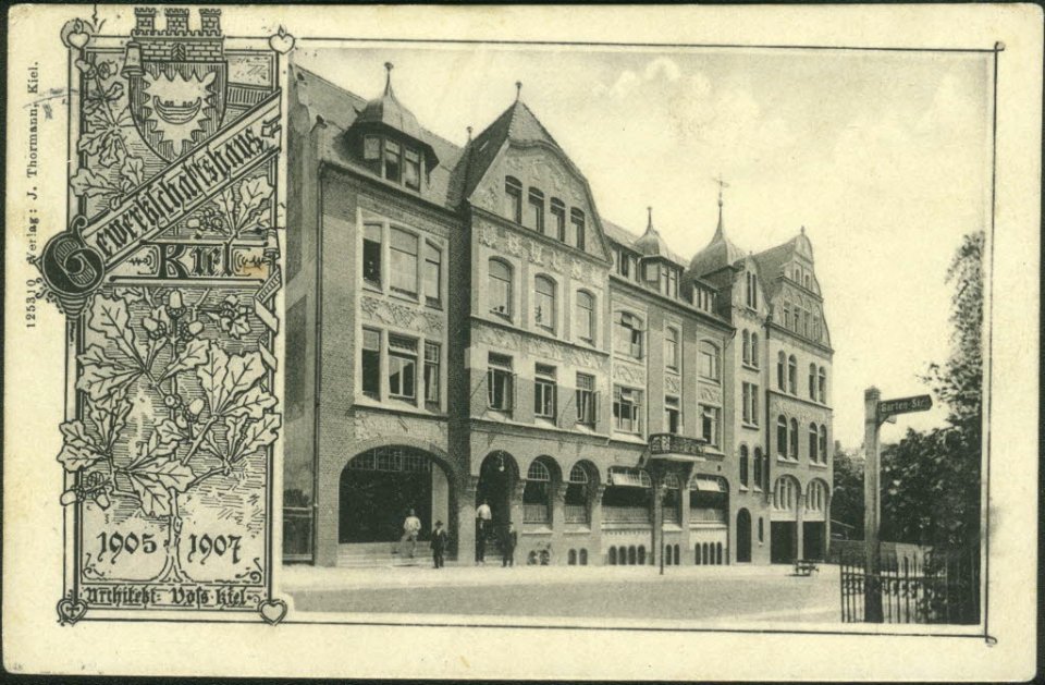 Gewerkschaftshaus in der Legienstraße (Kiel 27.359)