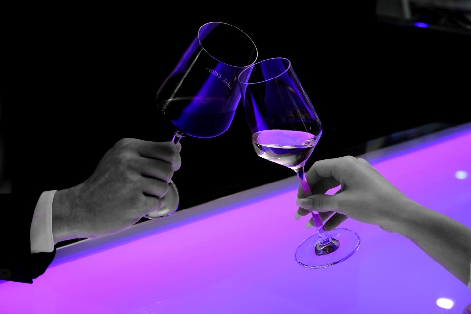 Wine wine glasses hands