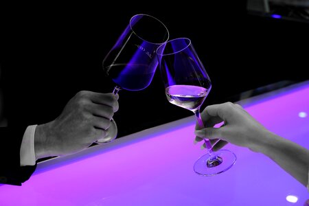 Wine wine glasses hands photo