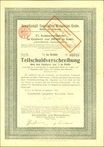 Gewerkschaft Consolidirte Wenceslaus Grube 1923