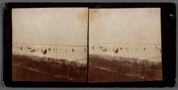 Gezicht over het diep van af de Sluis van het Merwedekanaal bij ijs Amsterdam - Maarten Benschop