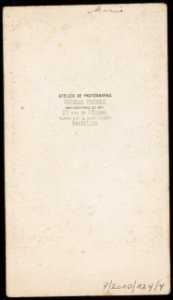 Ghémar, Frères - carte de visite, achterzijde (P 2010 0124 0004)