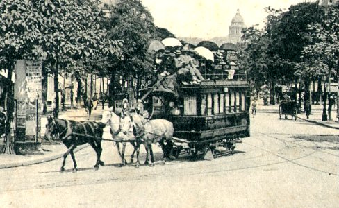 GI 632 - PARIS - L'avenue des Gobelins -détail-