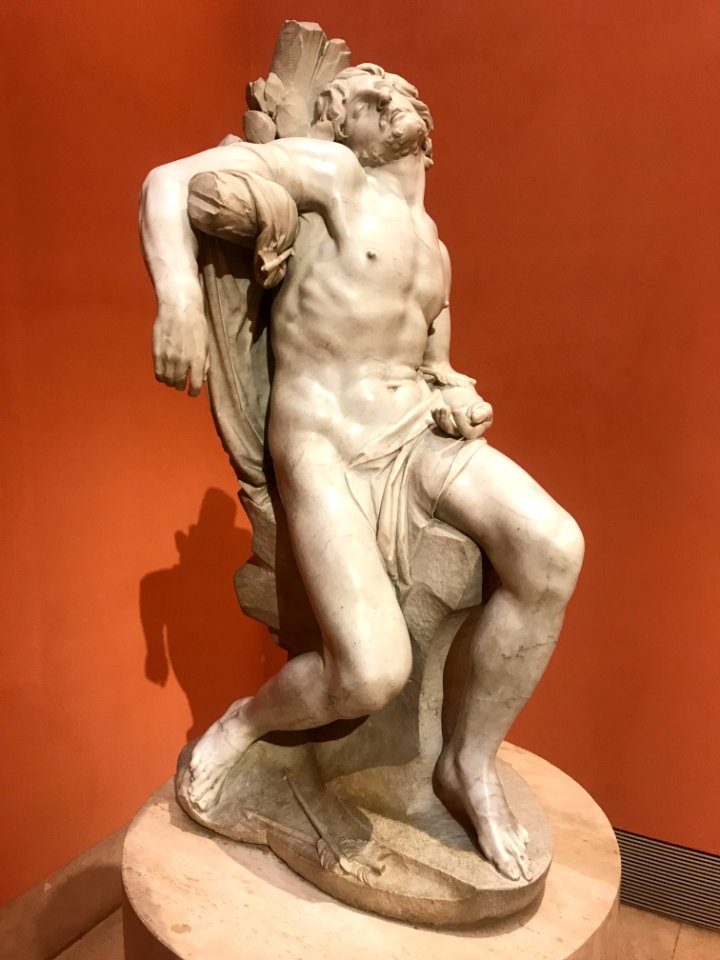 Gianlorenzo Bernini - Saint Sebastian - Museo Thyssen-Bornemisza loan from a private collection - side view