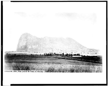 Gibraltar. Vista general del Peñon de Gibraltar LCCN94512284