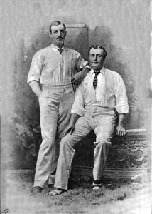 Giffen and Palmer - Australian cricket team 1886