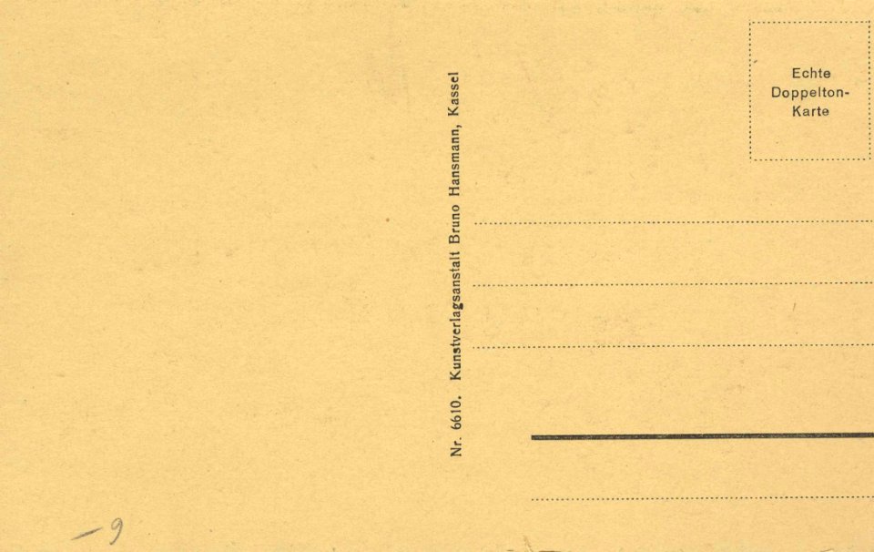 Gießen, Hessen - Rathaus und Kriegerdenkmal (back) (Zeno Ansichtskarten)