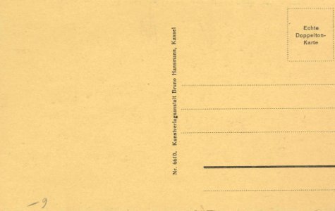 Gießen, Hessen - Rathaus und Kriegerdenkmal (back) (Zeno Ansichtskarten)
