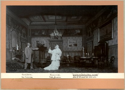 Giftermålsbalken rundt, Dramatiska teatern 1903. Föreställningsbild - SMV - H14 035