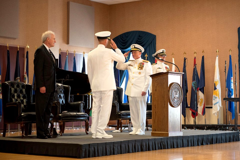 Gilday Sworn in as CNO 190822-N-BB269-0139C