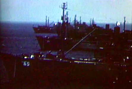 Gilliam-class attack transports moored at Bikini Atoll, 21 June 1946 (81038)