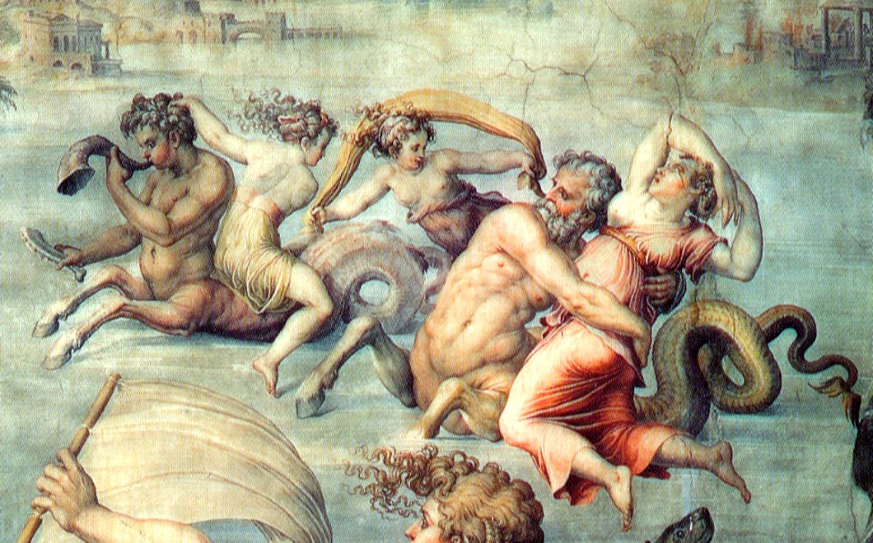 Giorgio Vasari - Die Früchte der Erde werden Saturn dargereicht - Detail right