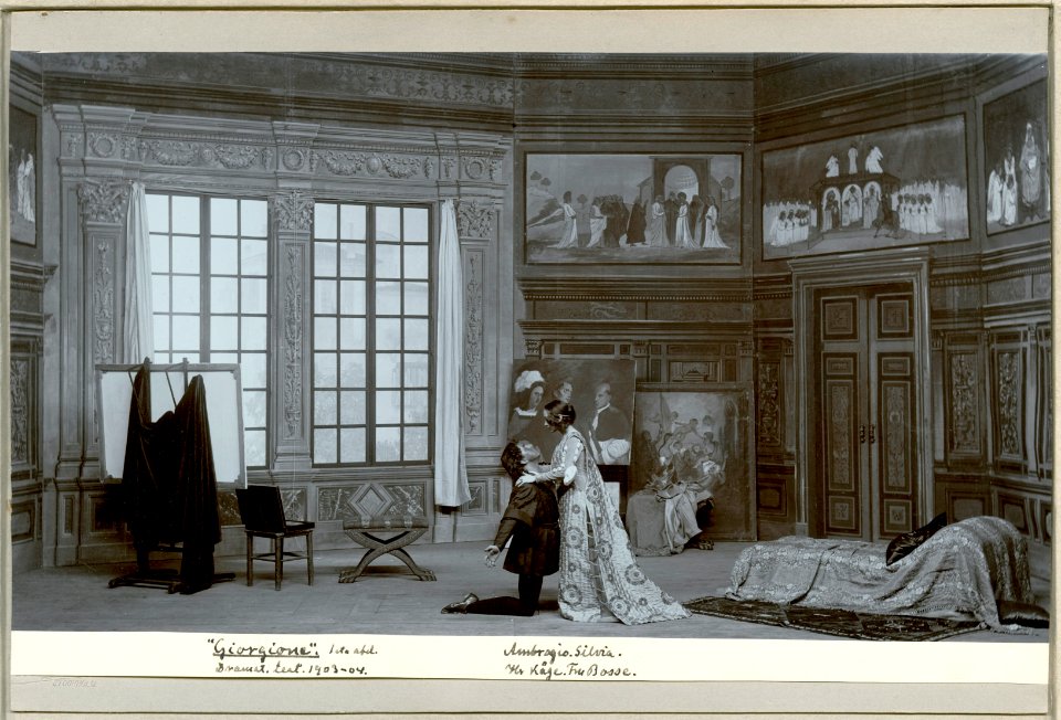 Giorgione, Dramatiska teatern 1903. Föreställningsbild - SMV - H15 001