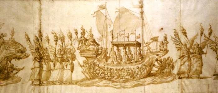 Giovanni Battista Fontana - Design for a Festival Entry (detail) - WGA07979
