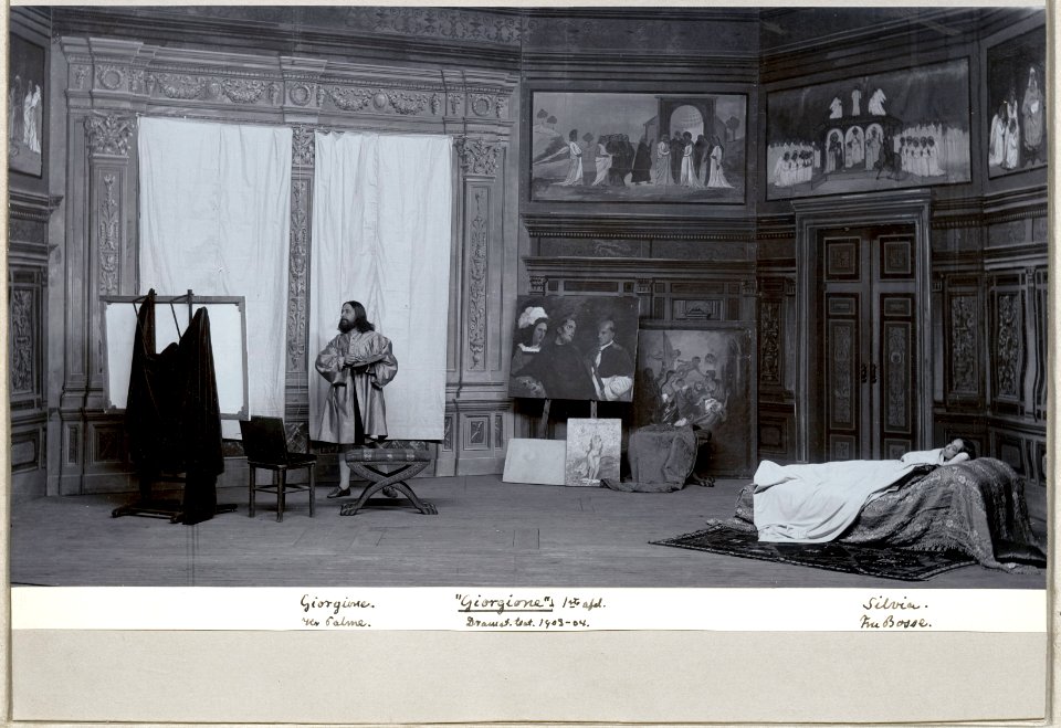 Giorgione, Dramatiska teatern 1903. Föreställningsbild - SMV - H14 058
