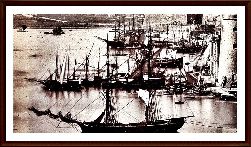Giorgio Sommer, Grand Harbour and Valletta (detail 1)