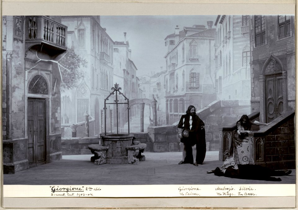 Giorgione, Dramatiska teatern 1903. Föreställningsbild - SMV - H15 002