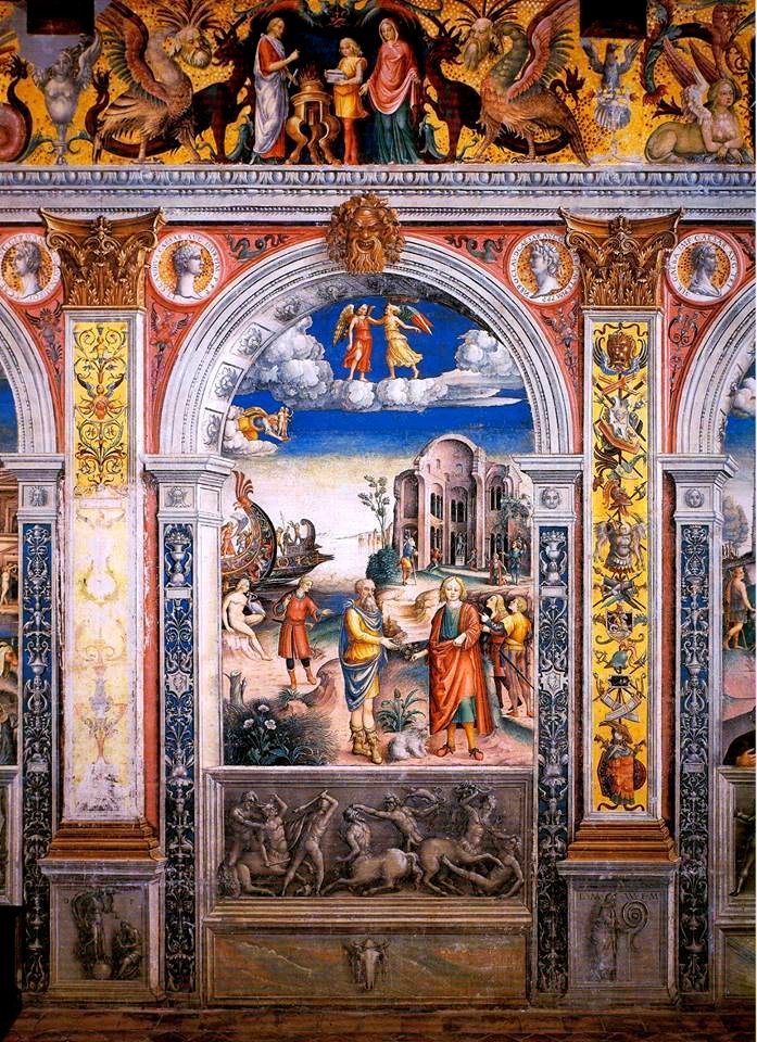 Giovanni Maria Falconetto, Mantua, Palazzo d'Arco, Sala dello Zodiaco, Sign of Gemini