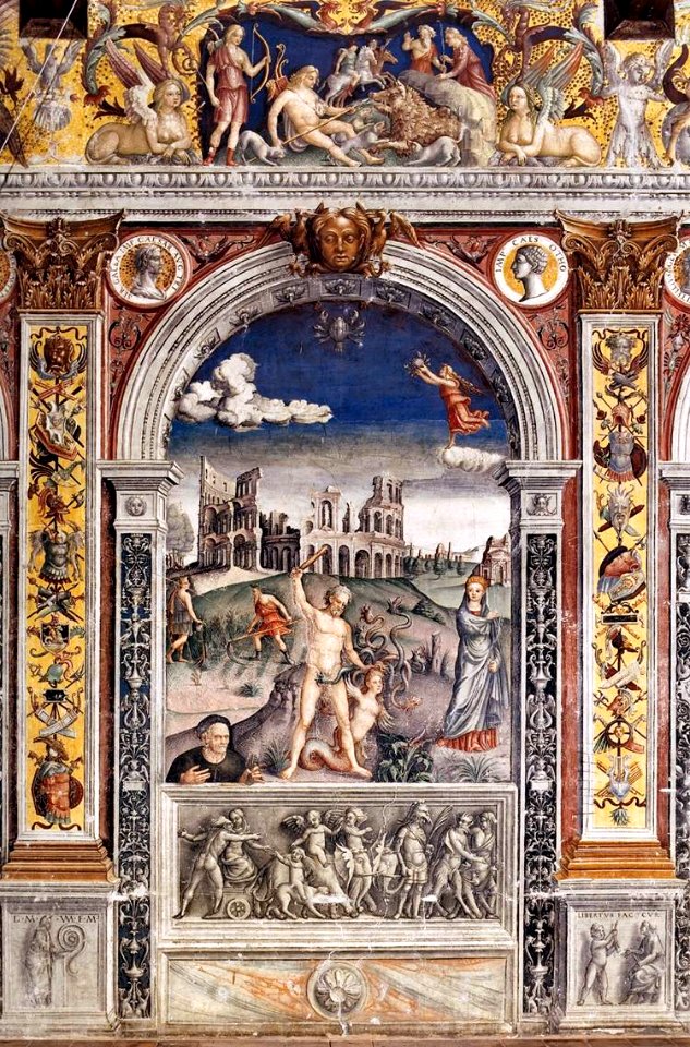 Giovanni Maria Falconetto, Mantua, Palazzo d'Arco, Sala dello Zodiaco, Sign of Cancer