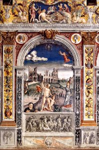 Giovanni Maria Falconetto, Mantua, Palazzo d'Arco, Sala dello Zodiaco, Sign of Cancer