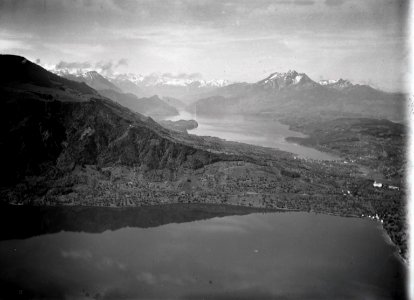 ETH-BIB-Immensee, Küssnacht, Pilatus, Zugersee, Seeboden, Vierwaldstättersee-Inlandflüge-LBS MH01-001780