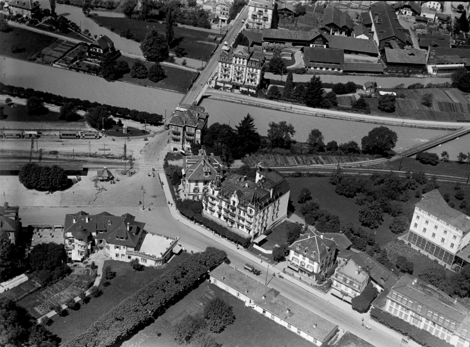 ETH-BIB-Interlaken, Hotel Bernerhof und Hotel Central-Inlandflüge-LBS MH03-0453