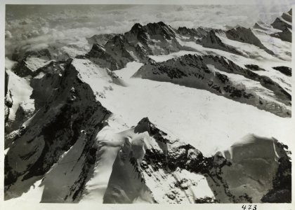 ETH-BIB-Jungfrau, Mönch, Schreckhorn v. W. aus 4500 m-Inlandflüge-LBS MH01-000473-AL