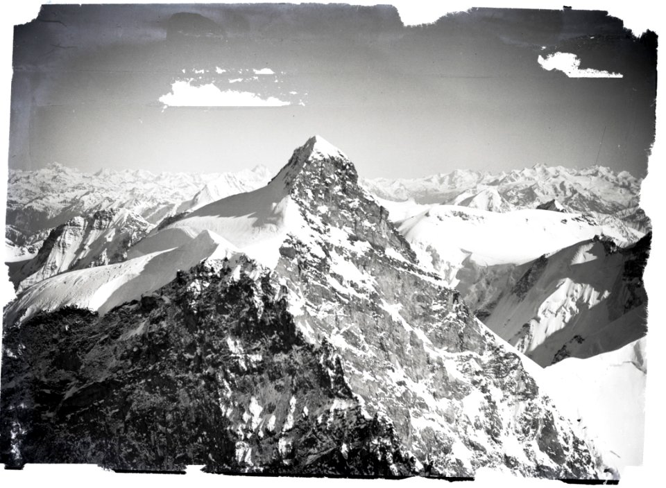 ETH-BIB-Jungfrau, Silberhorn v. O. aus 4300 m-Inlandflüge-LBS MH01-006449