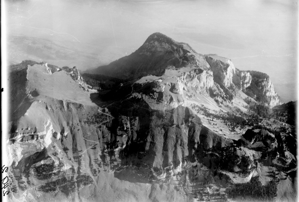 ETH-BIB-Kamor, Hoher Kasten, Rheintal v. N. W. aus 3500 m-Inlandflüge-LBS MH01-002492