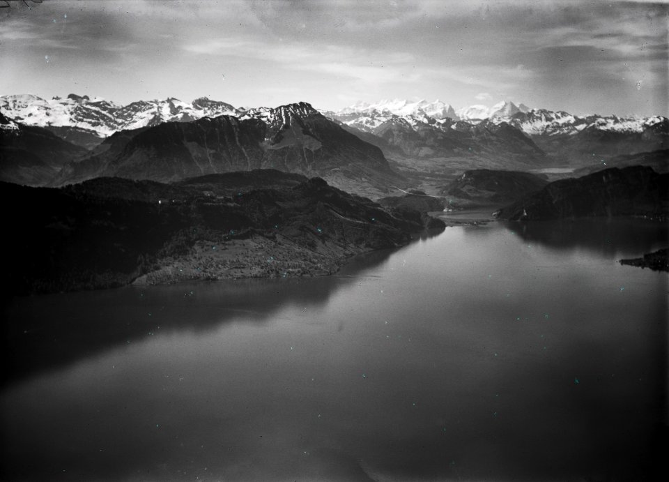 ETH-BIB-Kehrsiten, Vierwaldstättersee, Bürgenstock, Lopper, Berneralpen, Alpnachersee, Stanserhorn-Inlandflüge-LBS MH01-001733