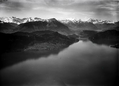 ETH-BIB-Kehrsiten, Vierwaldstättersee, Bürgenstock, Lopper, Berneralpen, Alpnachersee, Stanserhorn-Inlandflüge-LBS MH01-001733