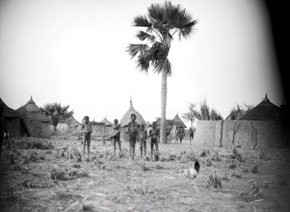 ETH-BIB-Kinder in einem afrikanischen Dorf-Tschadseeflug 1930-31-LBS MH02-08-0870