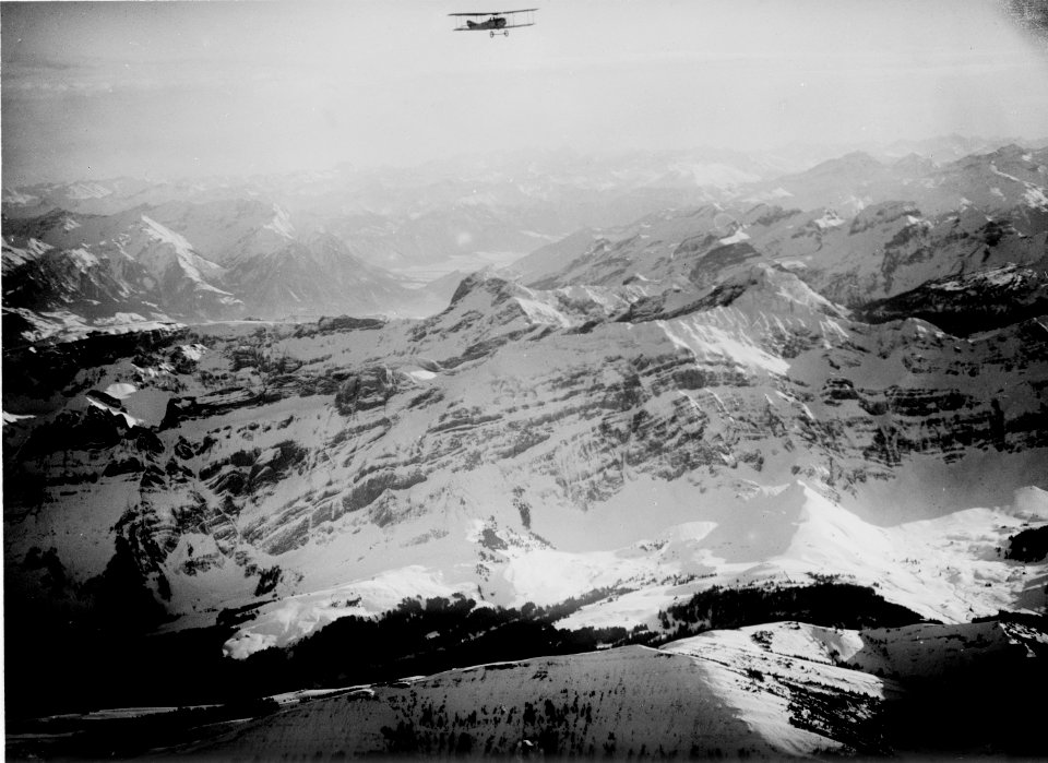 ETH-BIB-Kronberg, Säntis, Rheintal v. N. W. aus 3200 m-Inlandflüge-LBS MH01-002515