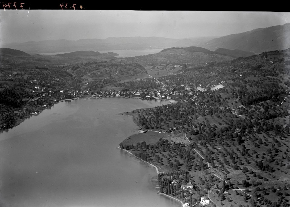 ETH-BIB-Küssnacht, Zugersee v. S. W. aus 500 m-Inlandflüge-LBS MH01-007779
